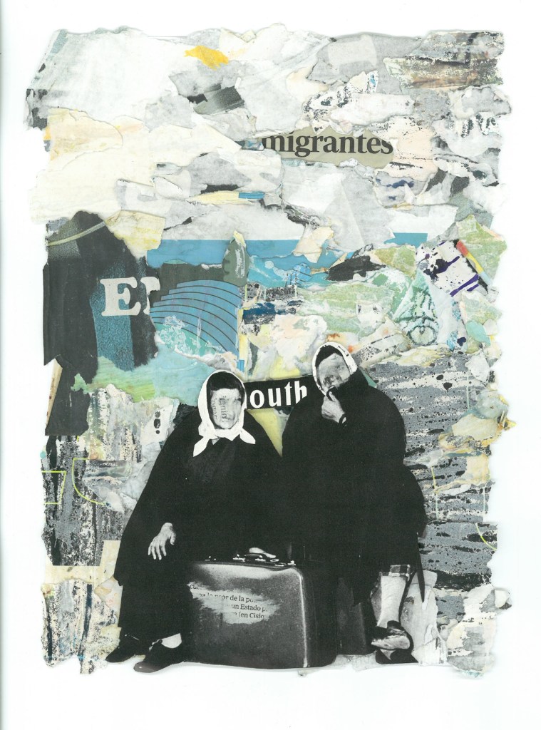 Migrantes
Stefano Carbone
Collage analógico
210 x 297	 mm
2023